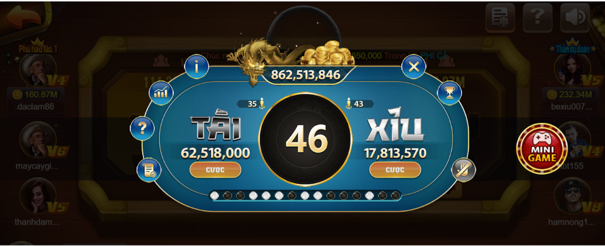 Tài xỉu 68 Game Bài