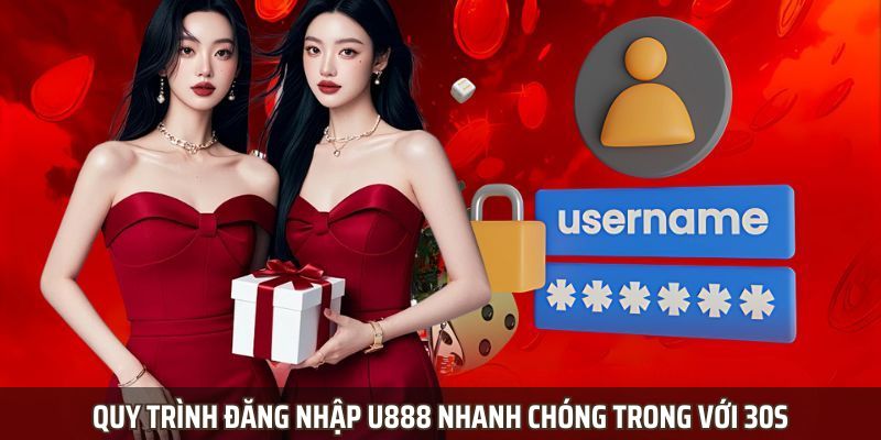 Quy trình đăng nhập U888 nhanh chóng trong với 30s