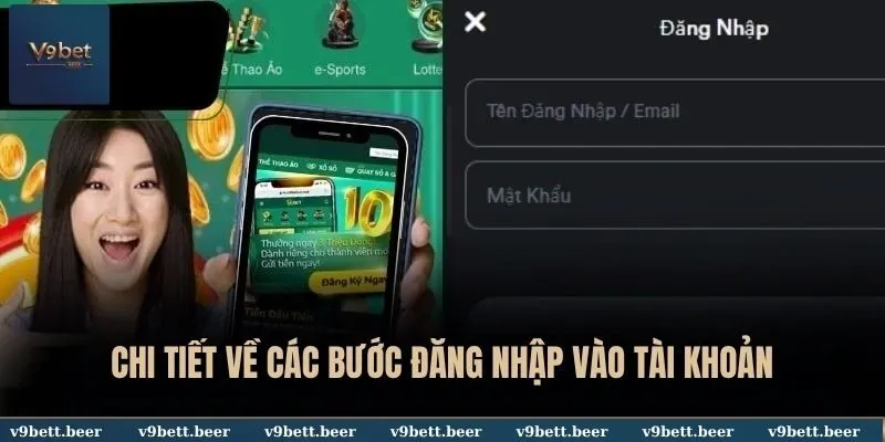 Đăng nhập V9BET bằng điện thoại – Nhanh gọn chỉ trong vài giây